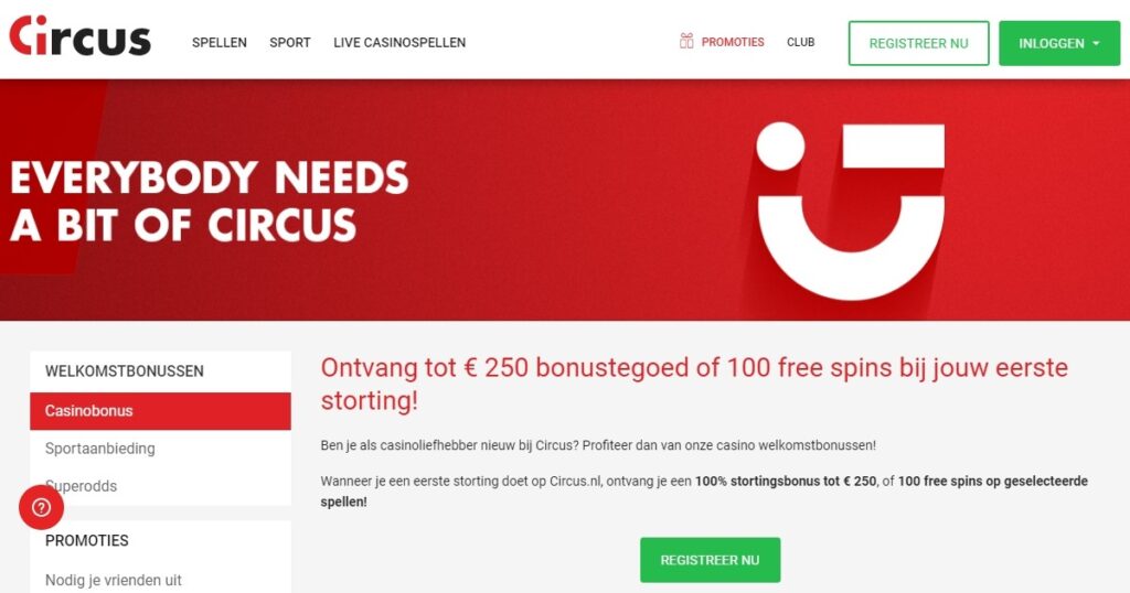 circus casino casino bonus pagina