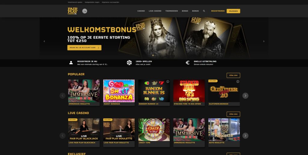 fair play casino online hoofdpagina